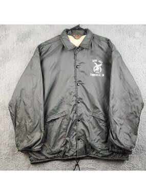 VTG Pla-Jac Dunbrooke Satin Bomber Jacket Men's XL River City Eagles Aerie 4023